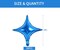 18inch Star Shape Foil Mylar Balloon,30 pcs Blue Four Angle Star Balloons for Birthday Party,Wedding,Valentine's Day, engagement party,Christmas,Baby Shower Backdrops Decorations